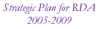 Strategic Plan for RDA 2005-2009